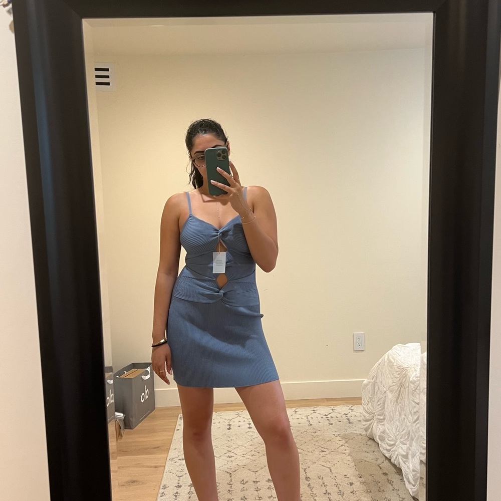 Cult Gaia Zenda Front Knot mini dress
Size medium
Retailed at $358
